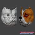 Bulldog_Mask_Cosplay_STL_10.jpg Bulldog Mask STL File Halloween Cosplay Helmet 3D Printable