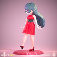 03.png Sabrina / Natsume - Elegant Red Dress - Pokémon Anime Figure - 3D Printing