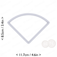 1-4_of_pie~3in-cm-inch-top.png Slice (1∕4) of Pie Cookie Cutter 3in / 7.6cm