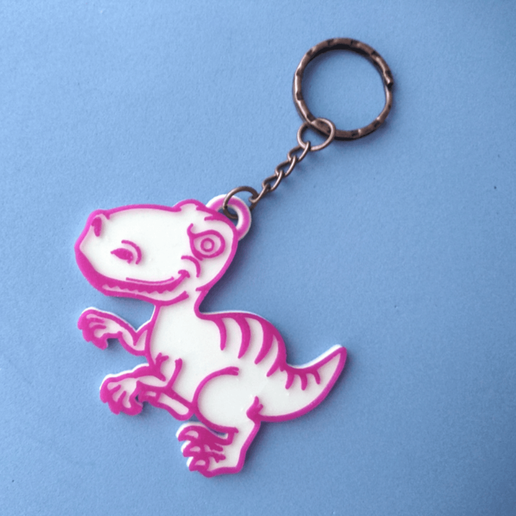 Dino key ring 3D model