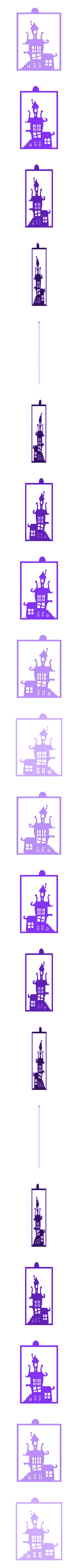 cadres halloween maison hantée.stl Halloween frame