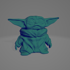 Screenshot_6.png Archivo OBJ gratis Bebé Yoda・Diseño de impresión 3D para descargar