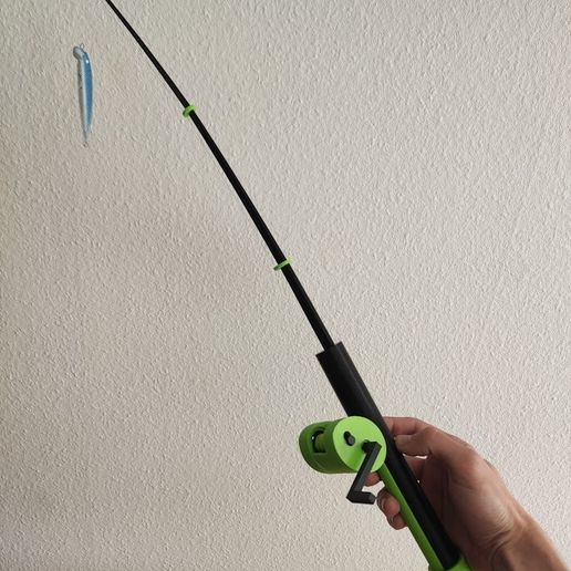 🎣 Fully 3D Printed Fishing Rod lure・ STL File for ・Cults