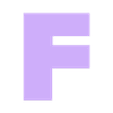 f.STL Minecraft Alphabet Letter