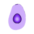 aguacate_1.obj Avocado - half and full