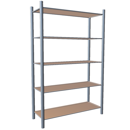 Multi-Tier Storage Shelf Rack
