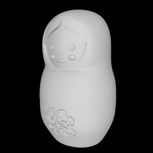 model-2.png ロシア人形 - マトリョーシカ - 人形 - 開閉式マトリョーシカ - お土産 - ギフト - おもちゃの人形 - シベリア