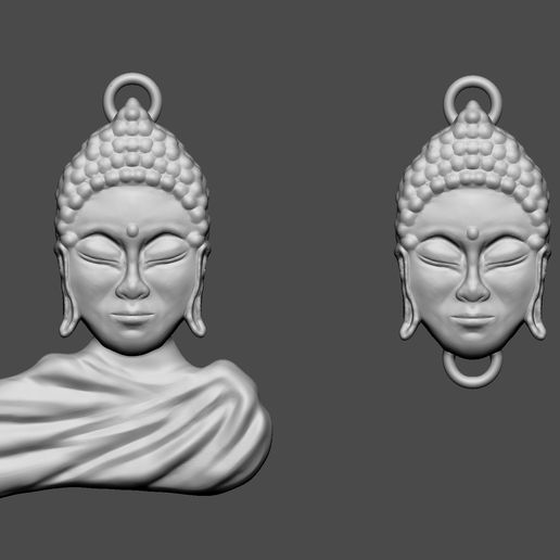 Buddha-Charm1.jpg Файл STL Брелоки Будды・Модель для печати в 3D скачать, Kaios