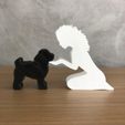 WhatsApp-Image-2022-12-27-at-14.29.31.jpeg Girl and her poodle(wavy hair) for 3D printer or laser cut