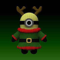 minion.jpeg Minion ayudante de Santa tejido