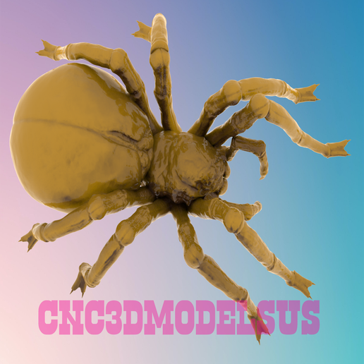 4.png SPIDER 1 3D MODEL STL FILE FOR CNC ROUTER LASER & 3D PRINTER