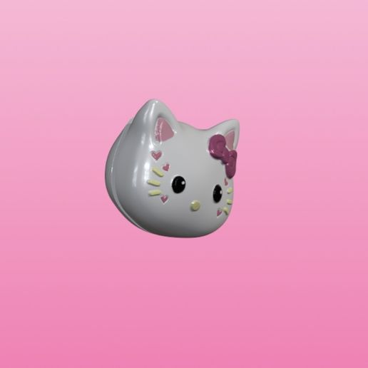 👋 Hello kitty clicker・Free STL File for 3D printing・Cults