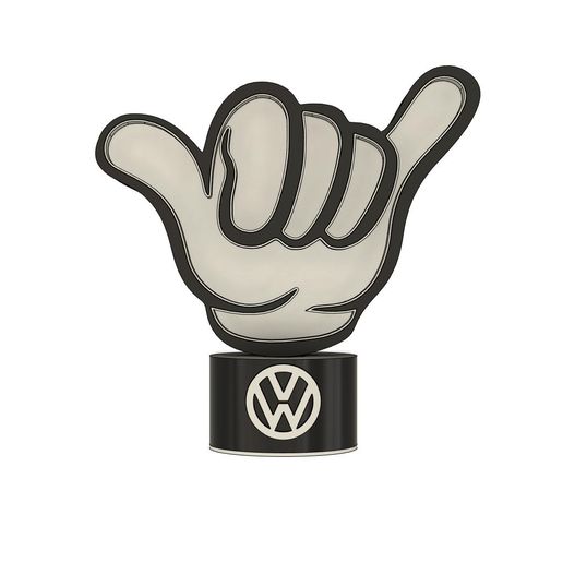BRIGHT SIGN Vwiste logo VW 3D model