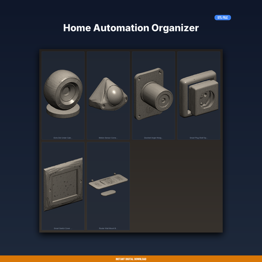 Home Automation Organizer - 6-Model STL Bundle