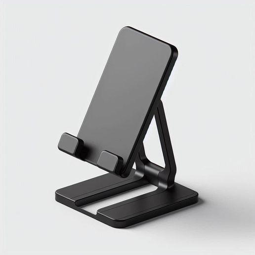 📞 Modern Mobile Phone Stand 3D Print – Minimalist Desk Holder