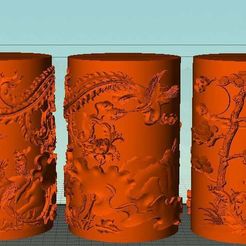 Snap102.jpg Fichier STL gratuit Porte-plume Phoenix・Design imprimable en 3D à télécharger