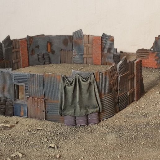 Shanty barricades 3D model