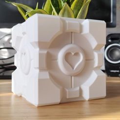 IMG_20231216_021428.jpg Companion Cube Plant pot and Planter - Vase mode design