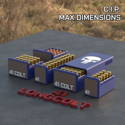 BBOX AMMO BOX .41 Long Colt AMMUNITION STORAGE 10/20/25/50 ROUNDS CRATE ORGANIZER 41 Long Colt