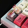 chainsawman_vol_II_cover2.jpg Anime STL Keycaps Collection - 78 STL Files - 3d print - (Update February 2024), Anime keycap, cherry mx switch, mechanical keyboard