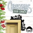 039a.jpg 🎅 Christmas door corners vol. 4 💸 Multipack of 10 models 💸 (santa, decoration, decorative, home, wall decoration, winter) - by AM-MEDIA