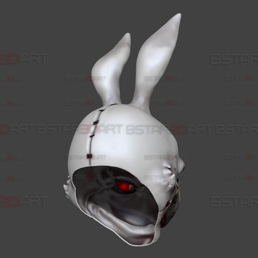 🐇 White Rabbit Mask - Devil may Cry - Halloween Cosplay・ 3D File for 3D ...