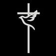 Captura-de-pantalla-2026-01-25-125911.png Cross with dove outline, Holy Spirit symbol of peace, Christian topper, church logo