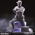 | ly / — a 9 ie ; SOLID S mys le rer eda Solid Snake - Metal Gear Fan Art 3D Print