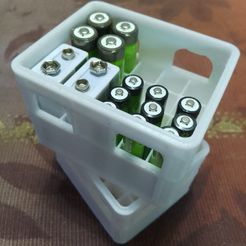 IMG_20230224_190516.jpg 3D file Beer crate, stackable storage crate for batteries・3D printer design to download