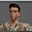Capture6.png Cartoon Man Dancing stylized human Low-poly 3D model