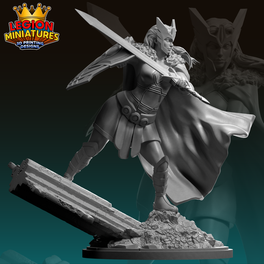 STL file Marvel crisis protocol sif presupported included 🦸 ・3D printer ...