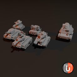 WholeArmy_2.jpg Free STL file Ork Tanks・3D printable model to download