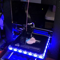 IMG_20190508_002153.JPG Free STL file Wanhao i3 Plus LED Carriage for Print Bed・3D print design to download