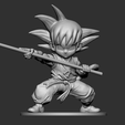 GK001.png Son Goku Fan Art for 3DPrint 3D print model