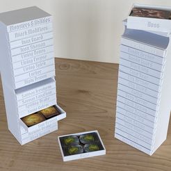 IMG_2510.jpg STL file Gloomhaven Organizer (1 of 2) - Monsters and Abilities・3D printer model to download