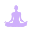 yoga silhouette.stl Yoga silhouettes, yoga in temple