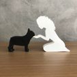 WhatsApp-Image-2022-12-28-at-16.48.43-2.jpeg Girl and her french bulldog(wavy hair) for 3D printer or laser cut