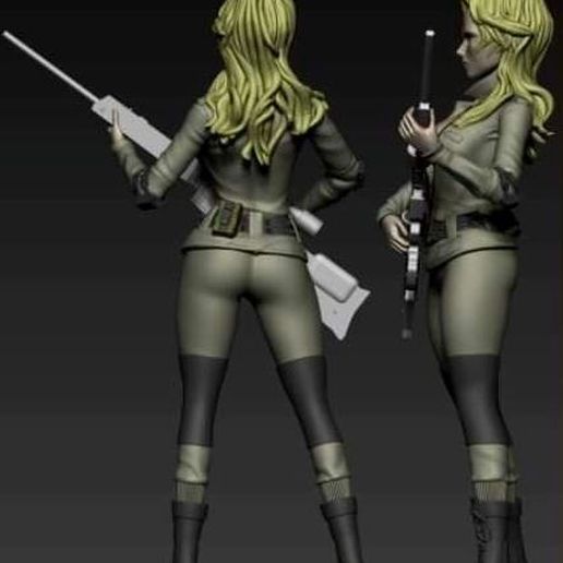 sniper wolf mgs 3D model