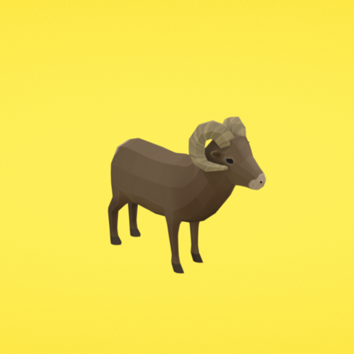 Bighorn sheep - 3D model önizlemesi
