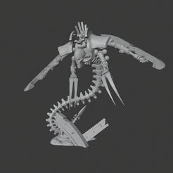 01.png STL file SPACE ZOMBIE ROBOTS - OBSIDIAN DESTROYER - 28MM MINIATURE - TABLETOP WARGAME・3D printing model to download