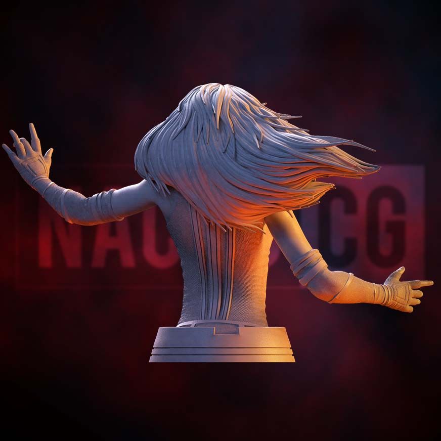 Download STL file Fan art Scarlet Witch - Wanda Bust Version • 3D ...