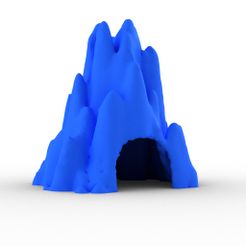 superanicecave1.jpg Archivo STL Mr. Supermans ICE Cave -sólido y suave・Objeto imprimible en 3D para descargar