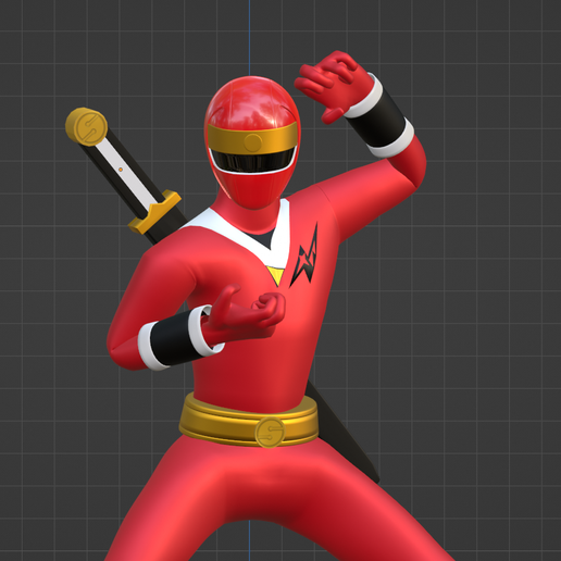 5.png Red Aquitian Ranger - Mighty Morphin Alien Rangers