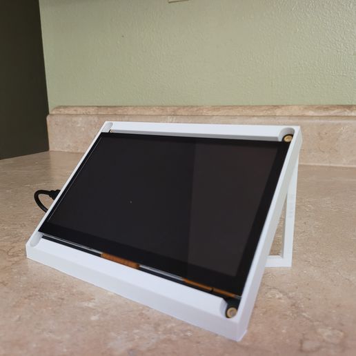 Raspberry Pi 4 7" Touch Screen Case/Stand - 3D model önizlemesi