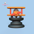 20.png 3D file Little Prince Chess - Aviator - Bishop・3D printable model to download