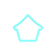 Dog-House-1.png Dog House Cookie Cutter | STL File