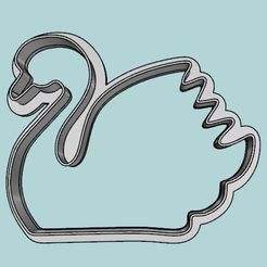 Cisne52x65.jpg Fichier STL Coupeuse de cygnes. Silhouette・Design pour impression 3D à télécharger
