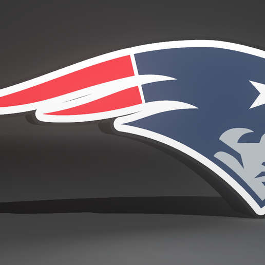 🆕 New Englands Patriots Logo Ligthbox Led・Archivo 3MF para Impresión 3D