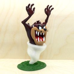 taz-angleb1.jpg Free STL file Tazmanian Devil・3D printer model to download