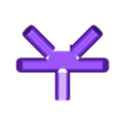 pvc-hip3.stl Space Frame connector for PVC 1" pipe